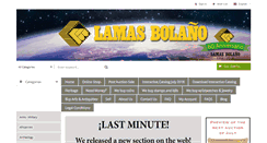 Desktop Screenshot of lamasbolanosubastas.com